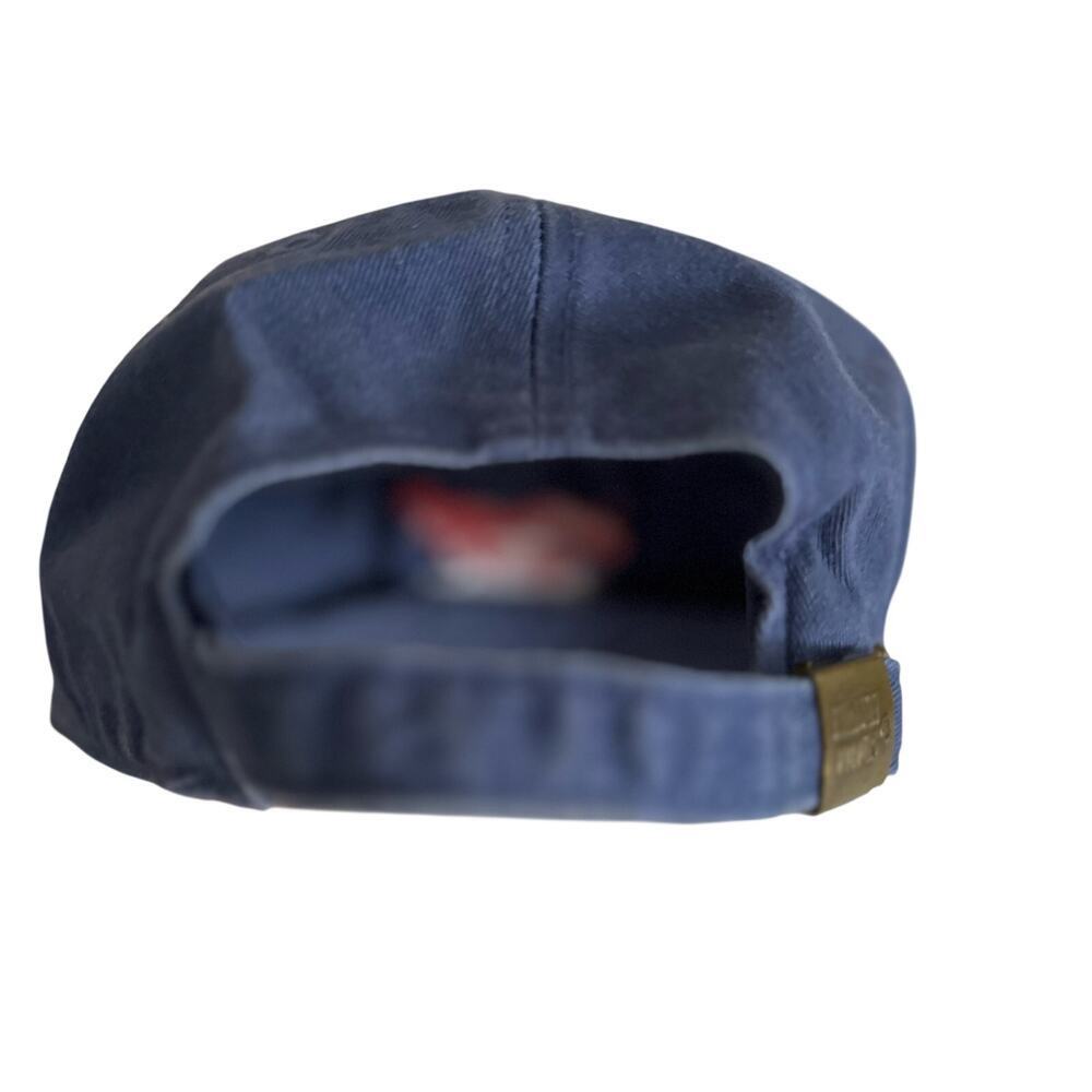 Maine Lobster Embroidered Hat Navy Blue Adjustable Dad Cap Coastal Vintage Vibes - Picture 6 of 7